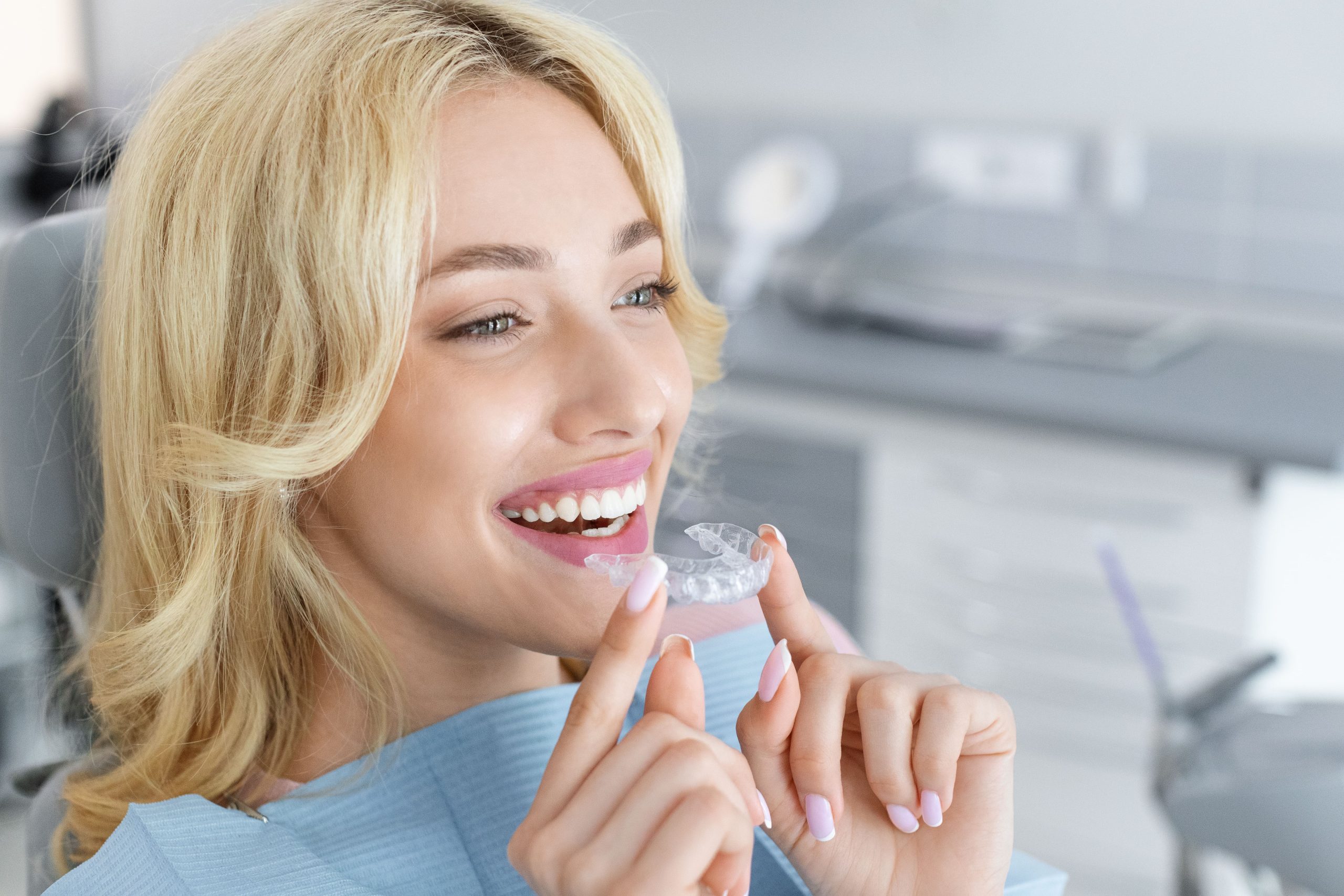 Happy Patient Smiling After Orthodontic Treatment Mississauga